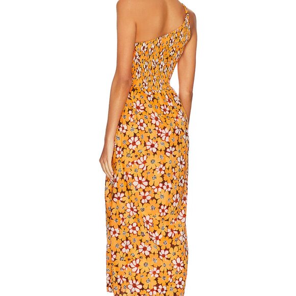 Revolve Faithfull the Brand Khalani Midi Dress Li Reni Floral Yellow Size 4 - Picture 3 of 10